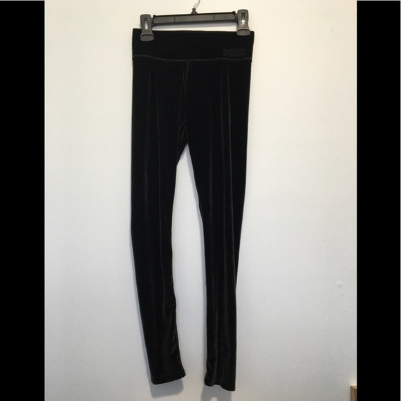 Victoria Secret Pink Velvet Flat Yoga Leggings - Picture 5 of 8